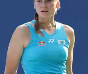 Elena Rybakina playing on the WTA Tour