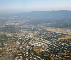 Aerial view of Silicon Valley, where the H-1B visa cost changes are felt most